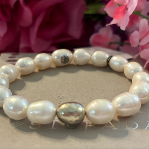 Silpada SHINE ON PEARL Stretch Bracelet B2894 - Picture 6 of 13
